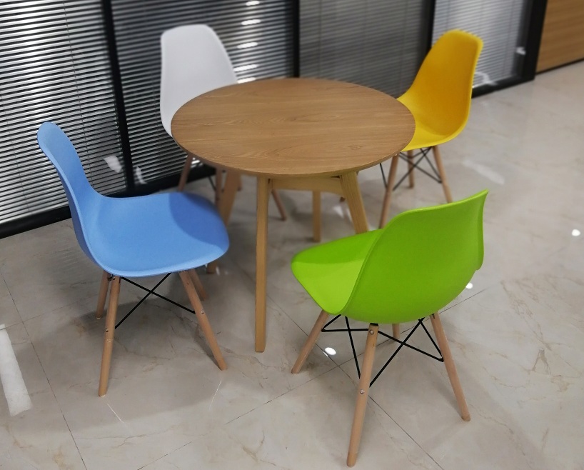 欧森雅圆木办公洽谈桌