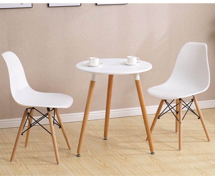 欧森雅北欧板式圆形洽谈桌